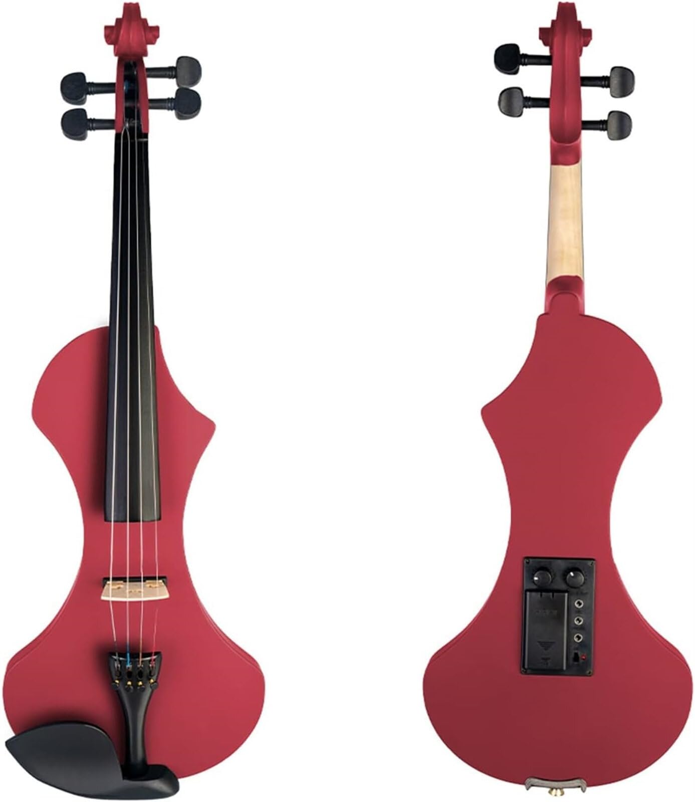 ERNzi Electric Violin 4/4 Full Size Solid Wood Silent Violin Set